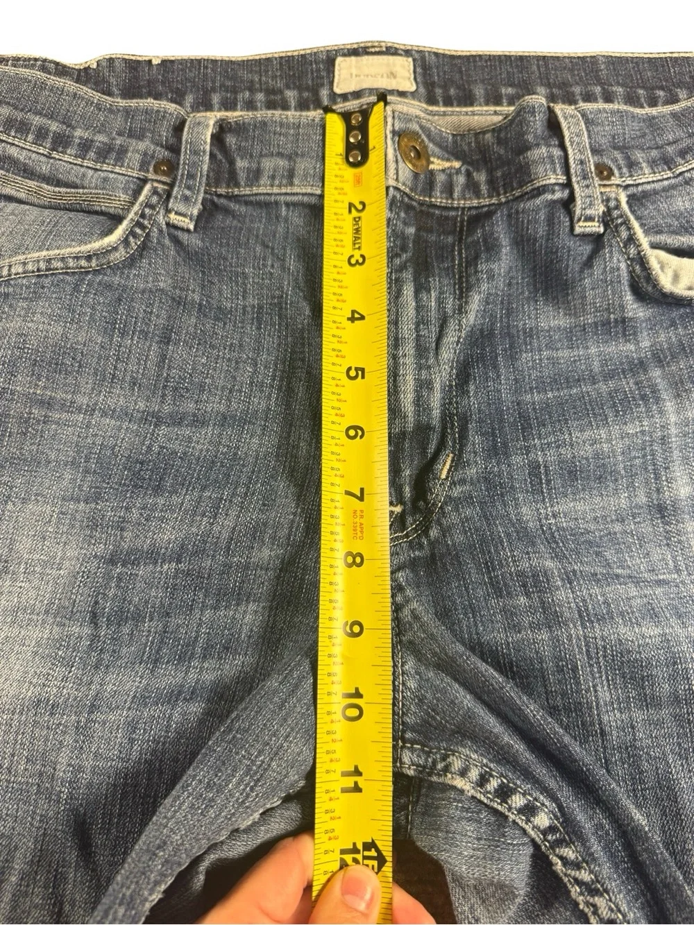 Hudson Jeans Byron Straight Five Pocket Mens Waist 38 Blue Medium Wash‎